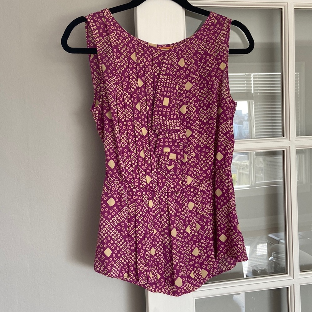Tory Burch Sleeveless Silk Blouse